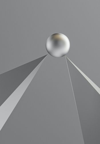 ball, 3D image Wallpaper 1640x2360