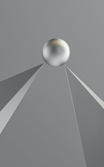 ball, 3D image Wallpaper 1752x2800