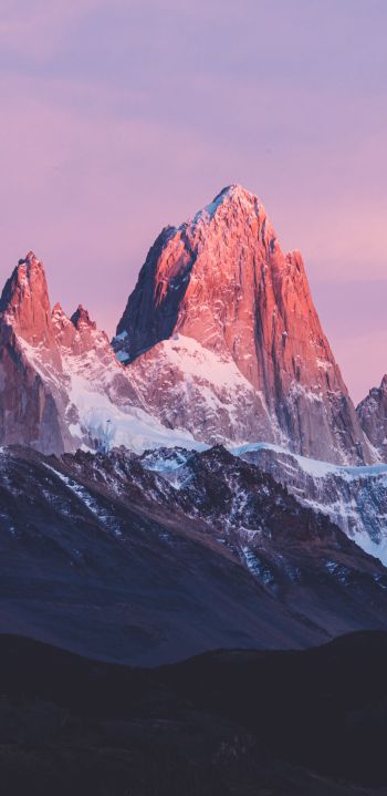 mountains, mountain peaks Wallpaper 1080x2220