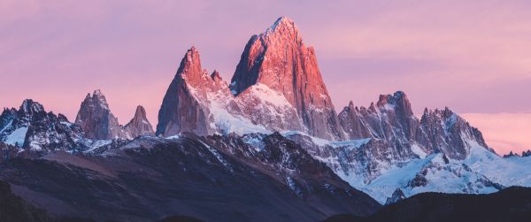 mountains, mountain peaks Wallpaper 3440x1440