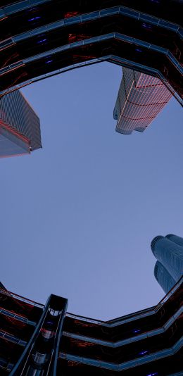 Tower, skyscrapers, sky Wallpaper 1080x2220