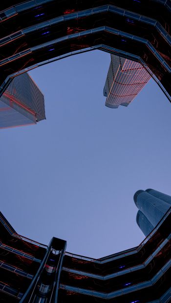 Tower, skyscrapers, sky Wallpaper 640x1136