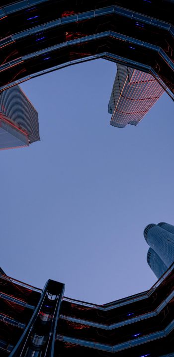 Tower, skyscrapers, sky Wallpaper 1080x2220