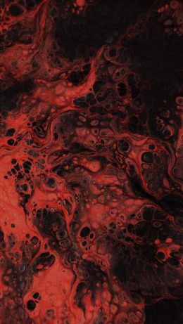 abstraction, red, paint Wallpaper 640x1136