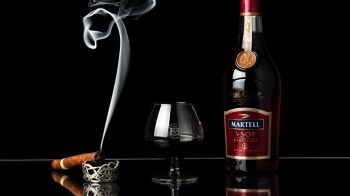cigar, bottle, liquor Wallpaper 1280x720