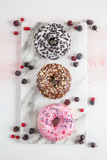 donuts, food, dessert Wallpaper 640x960