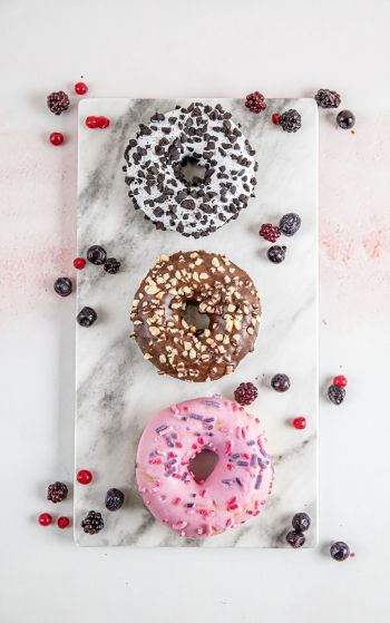 donuts, food, dessert Wallpaper 1752x2800