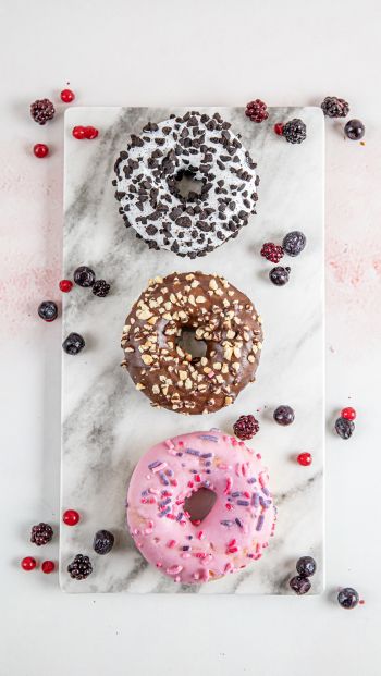 donuts, food, dessert Wallpaper 640x1136