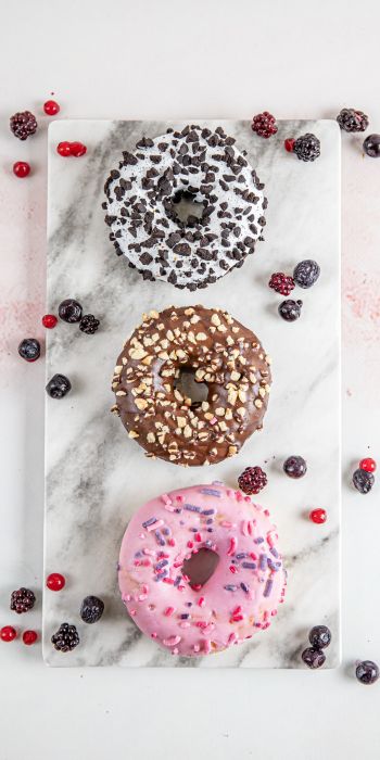 donuts, food, dessert Wallpaper 720x1440