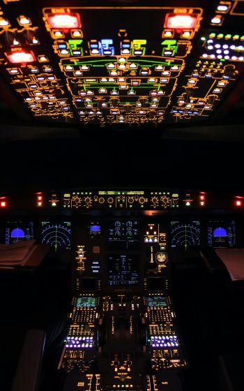 aircraft cabin, aircraft, aviation Wallpaper 800x1280