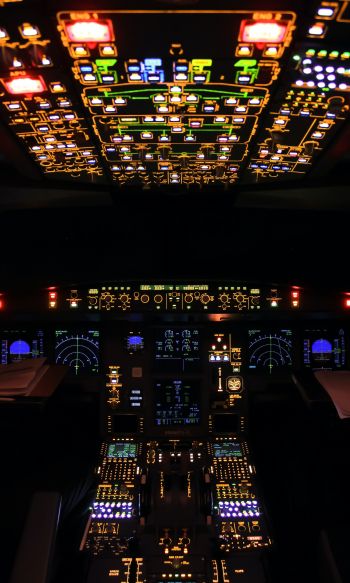 aircraft cabin, aircraft, aviation Wallpaper 1200x2000
