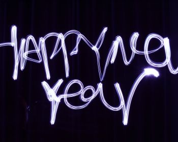 New Year, neon, long exposure Wallpaper 1280x1024