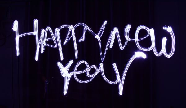 New Year, neon, long exposure Wallpaper 5641x3288