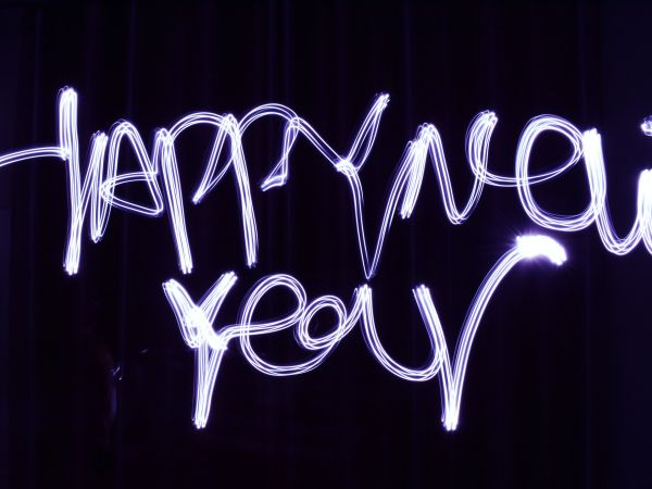 New Year, neon, long exposure Wallpaper 800x600