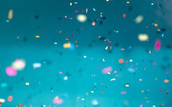 sequins, holiday, blue background Wallpaper 2560x1600