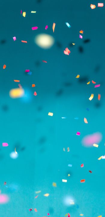 sequins, holiday, blue background Wallpaper 1080x2220