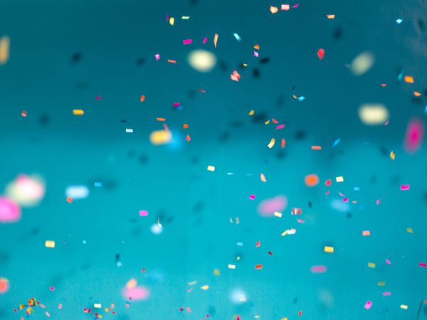 sequins, holiday, blue background Wallpaper 800x600