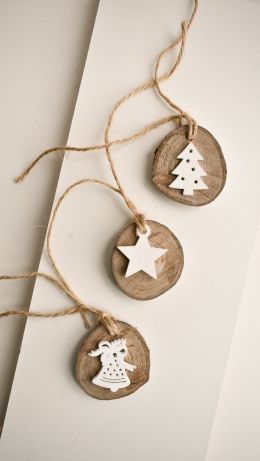 Christmas toys, do it yourself, eco Wallpaper 640x1136