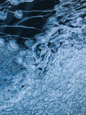 ice, crack Wallpaper 1620x2160