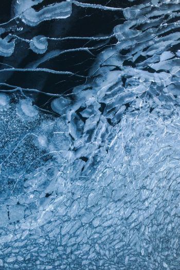 ice, crack Wallpaper 640x960