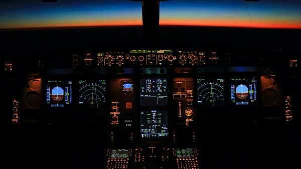 aircraft cockpit, aircraft, dashboard Wallpaper 2048x1152