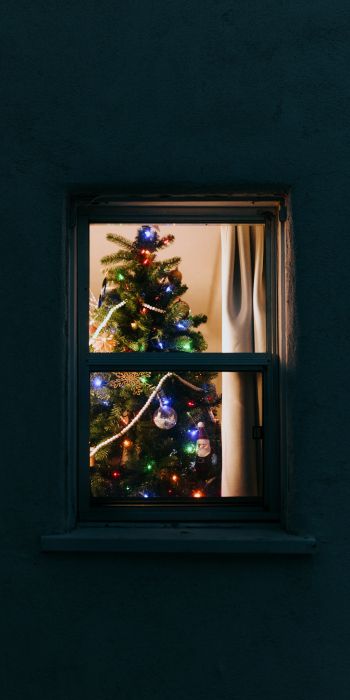 Magic, tree, new year Wallpaper 720x1440
