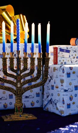 Hanukkah, holiday, candles Wallpaper 600x1024