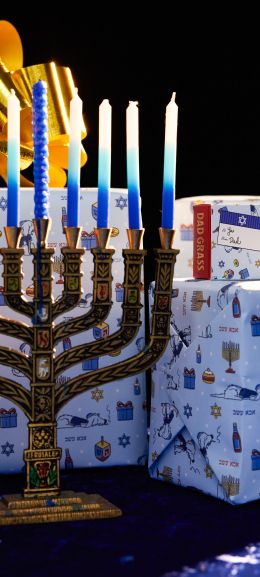 Hanukkah, holiday, candles Wallpaper 720x1600