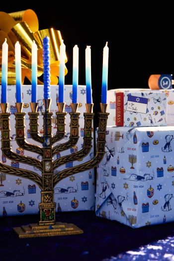 Hanukkah, holiday, candles Wallpaper 640x960