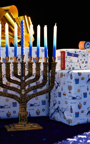 Hanukkah, holiday, candles Wallpaper 1752x2800