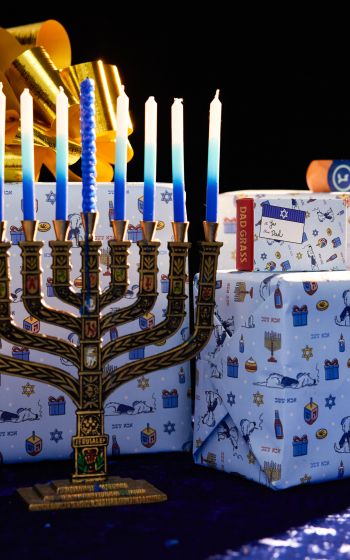 Hanukkah, holiday, candles Wallpaper 1200x1920