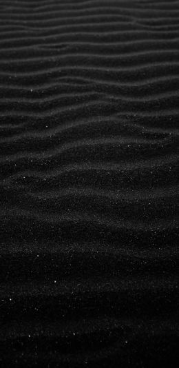 Black Volga, sand, black Wallpaper 1440x2960