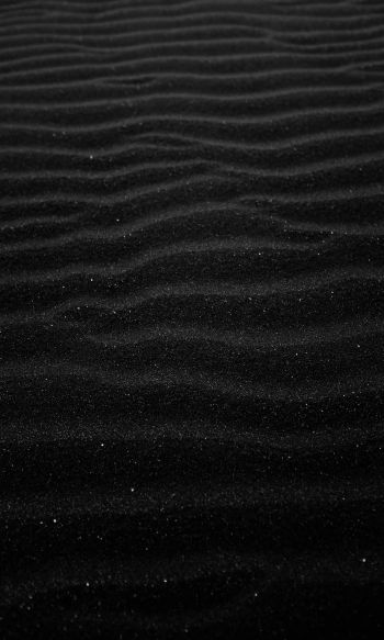 Black Volga, sand, black Wallpaper 1200x2000