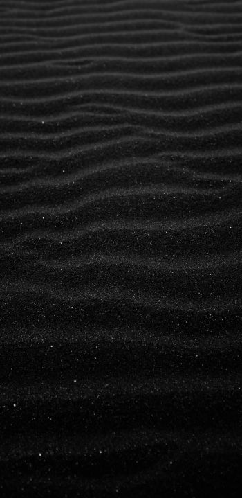 Black Volga, sand, black Wallpaper 1440x2960