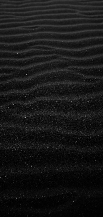 Black Volga, sand, black Wallpaper 1440x3040