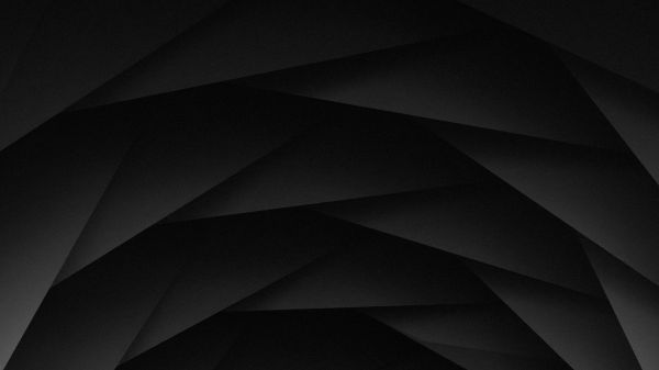 Black background, abstraction, minimalism Wallpaper 1600x900