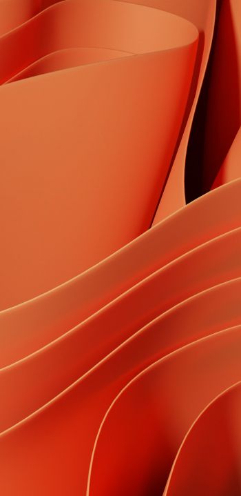 Обои 1080x2220 Сочный цвет, оранжевый, абстракция