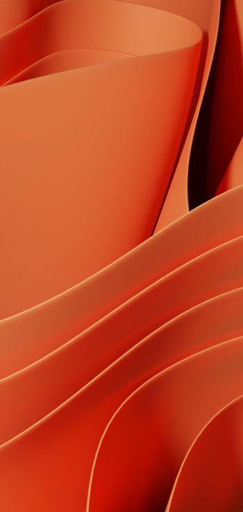 Обои 1080x2280 Сочный цвет, оранжевый, абстракция