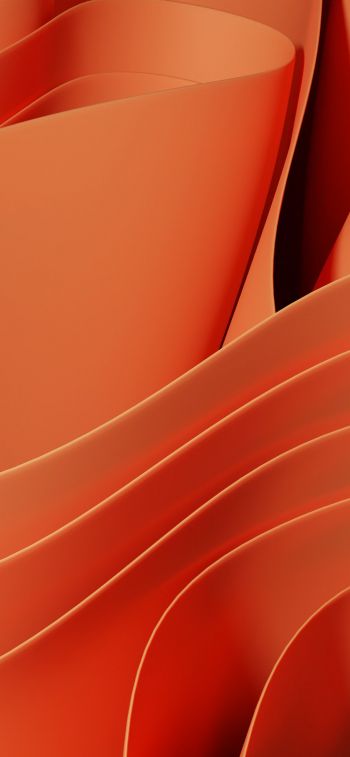 Juicy color, orange, abstraction Wallpaper 1125x2436