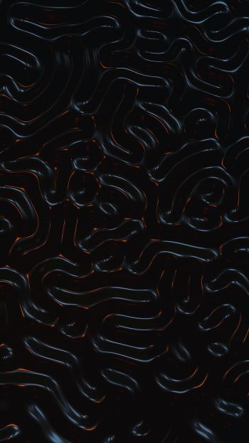 Abstraction, elements, black Wallpaper 640x1136