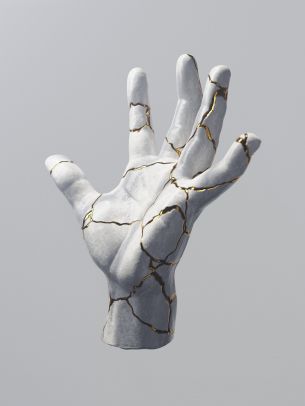 Hand, art, minimalism Wallpaper 3000x4000