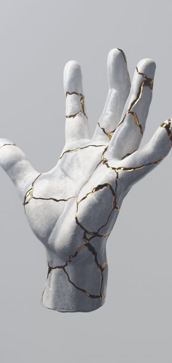 Hand, art, minimalism Wallpaper 720x1520