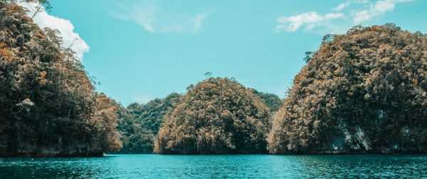 Laguna, coast, ocean Wallpaper 3440x1440