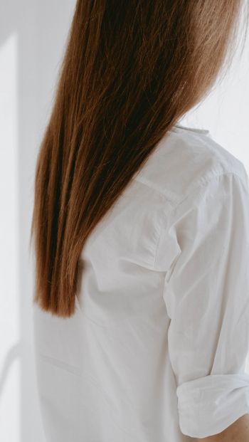 Girl, hair, aesthetics Wallpaper 640x1136