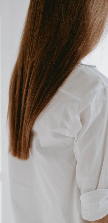 Girl, hair, aesthetics Wallpaper 1440x2960