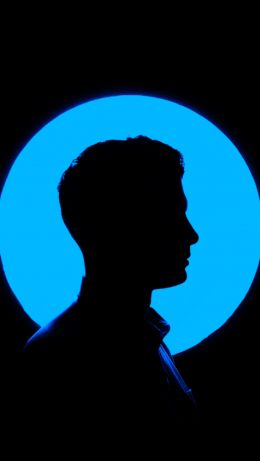 Silhouette,, man, shadow Wallpaper 640x1136