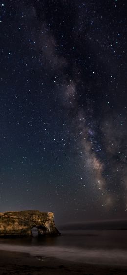 coast, starry night Wallpaper 1080x2340