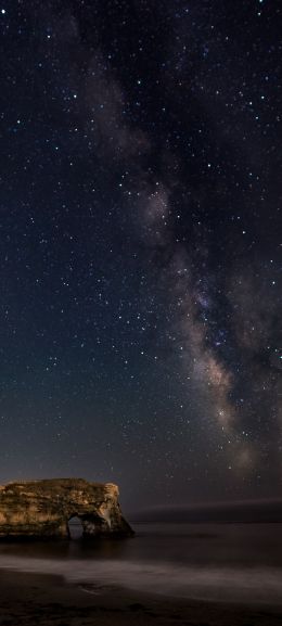 coast, starry night Wallpaper 1080x2400