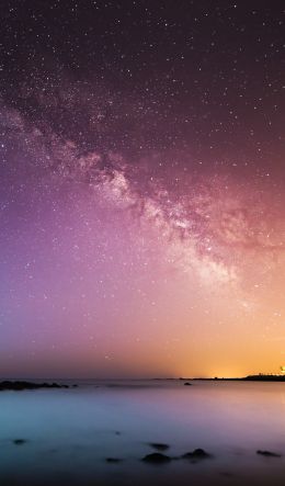 stars, shooting star, starry sky Wallpaper 600x1024