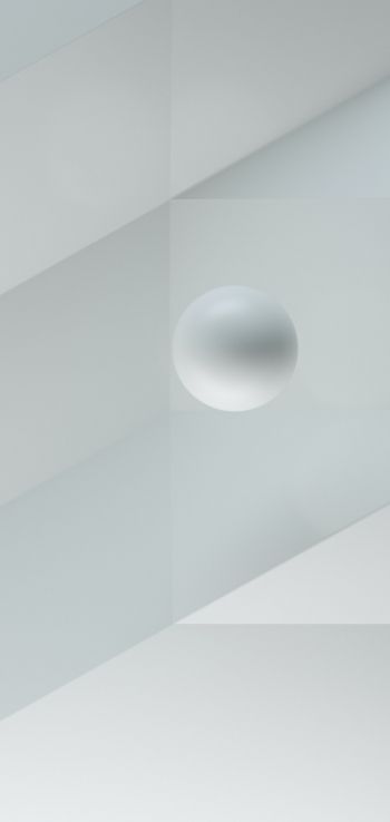 ball, 3D modeling Wallpaper 1080x2280